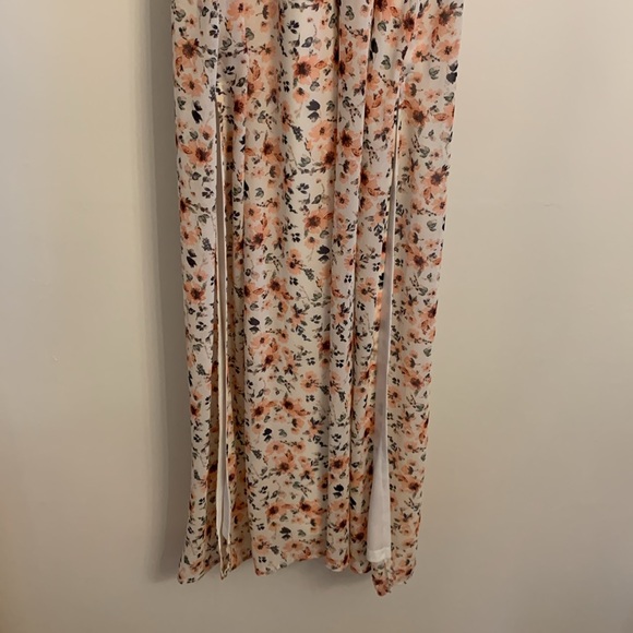 Altar'd State Floral Maxi Dress with Cutouts and Side Slits - Picture 4 of 4